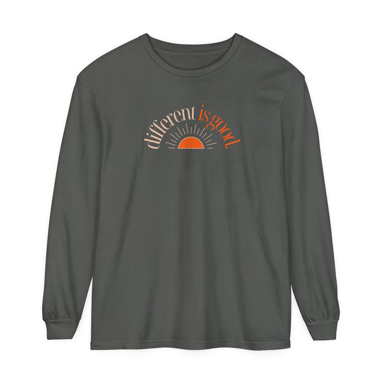 different is good sun comfort colors long sleeve tee