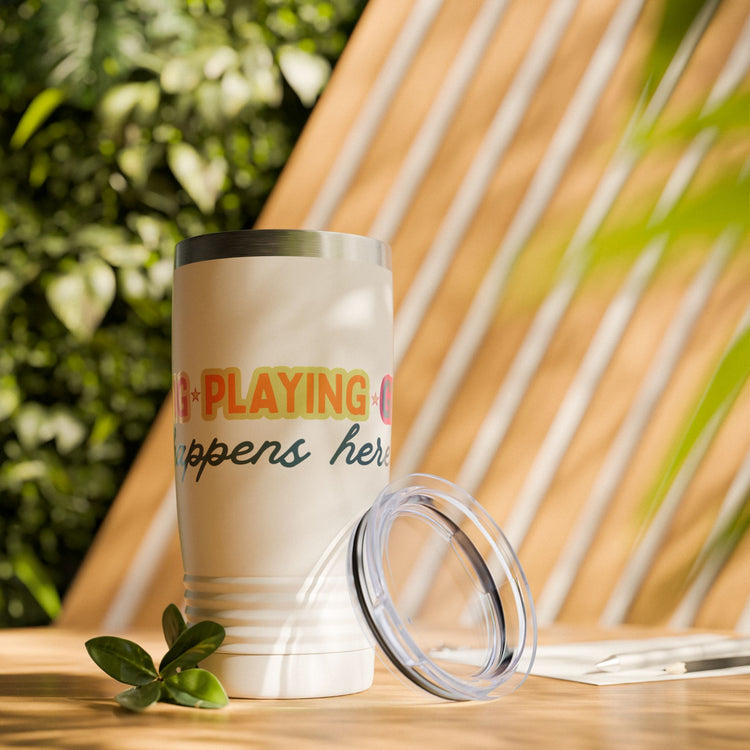 learning playing growing 20oz insulated tumbler