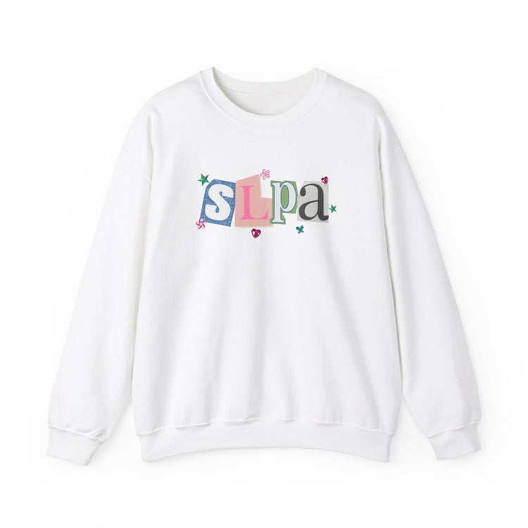 SLPA newspaper gem crewneck