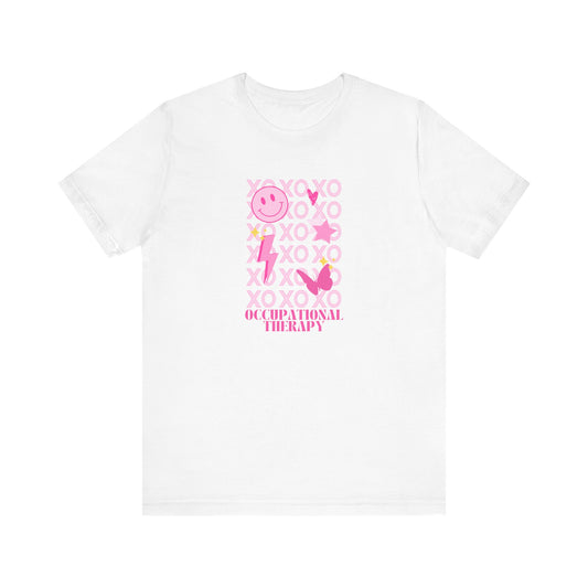OT xoxo pink short sleeve tee