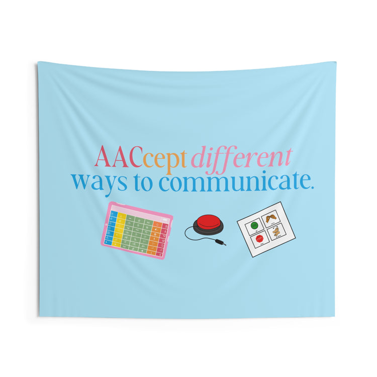 AACcept different ways to communicate wall tapestry
