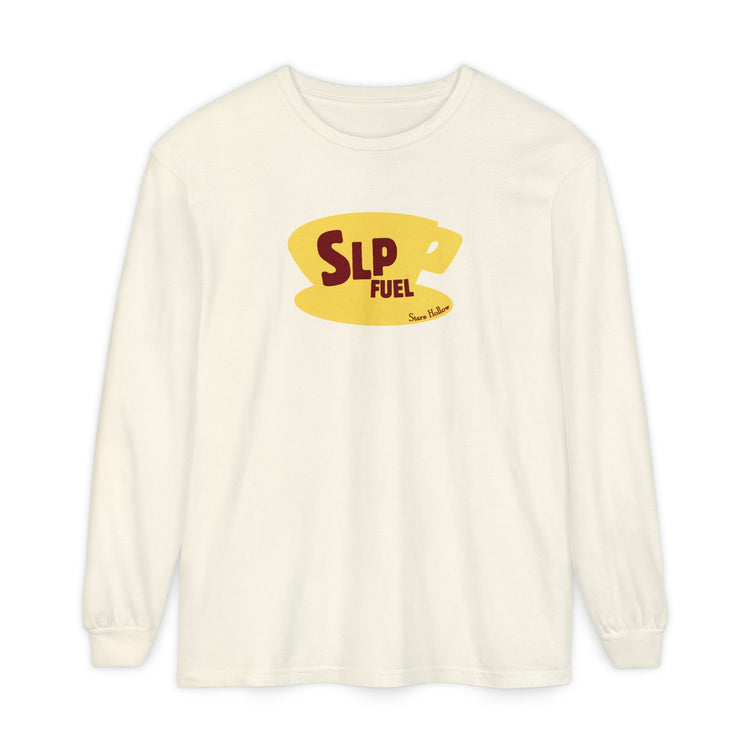 slp fuel yellow coffee cup long sleeve tee