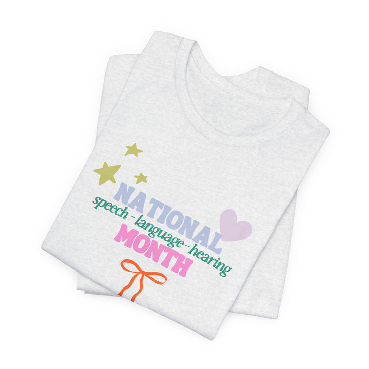 NSLHM colorful bow short sleeve tee