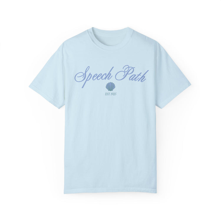 speech path clam comfort colors tee