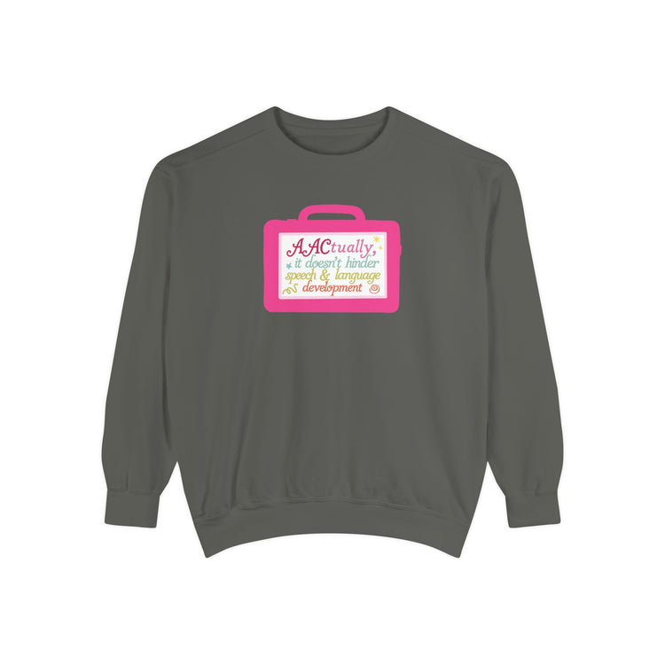 AAC device facts comfort colors crewneck