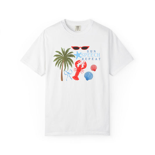 sun speech repeat comfort colors tee