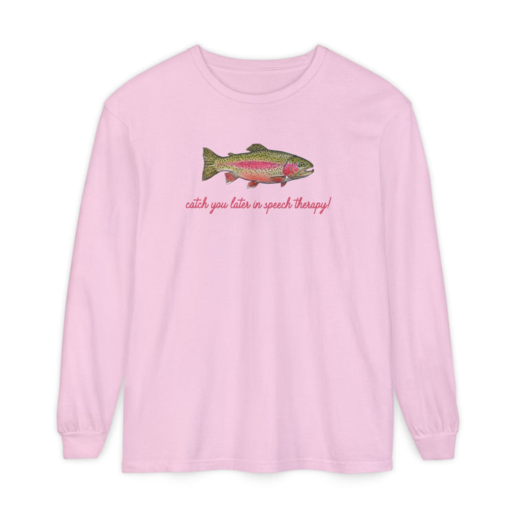 catch you in speech long sleeve tee