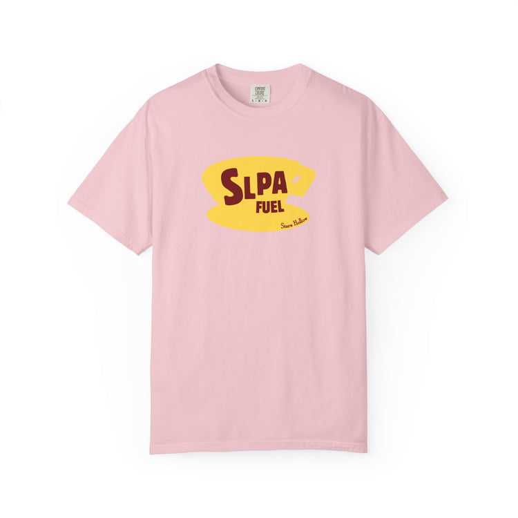 slpa fuel yellow coffee cup comfort colors tee
