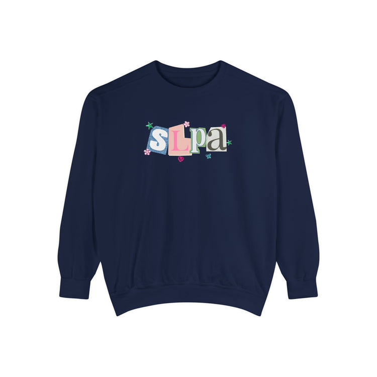 SLPA newspaper gem comfort colors crewneck