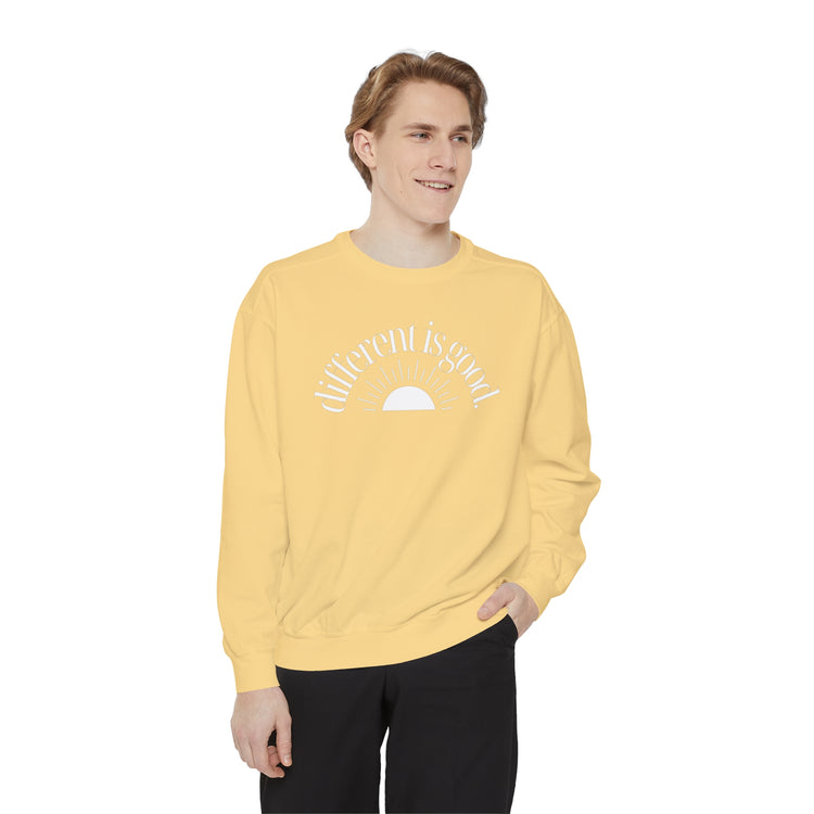 different is good sun comfort colors crewneck