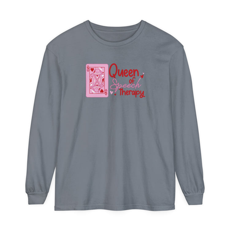 queen of speech comfort colors long sleeve tee