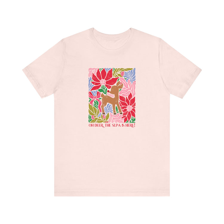 oh deer, the slpa is here short sleeve tee