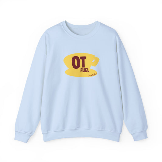 OT fuel yellow coffee cup crewneck