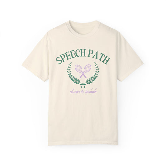 speech path crest comfort colors tee