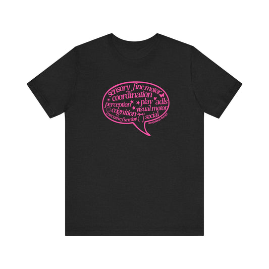 OT pink scope bubble short sleeve tee