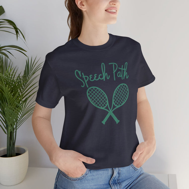 speech path beverly hills tennis short sleeve tee