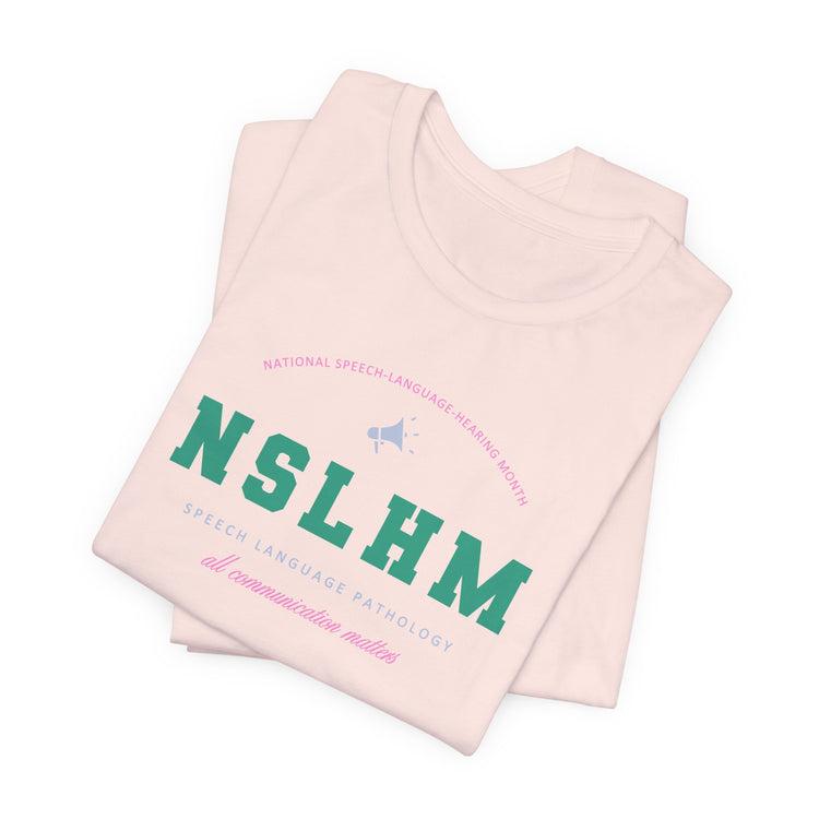 NSLHM varsity colorful short sleeve tee