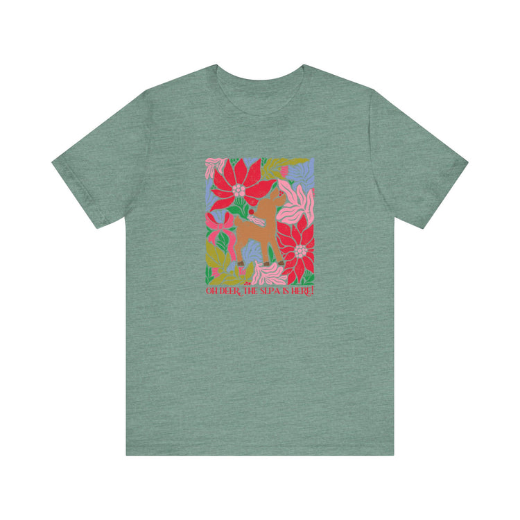 oh deer, the slpa is here short sleeve tee