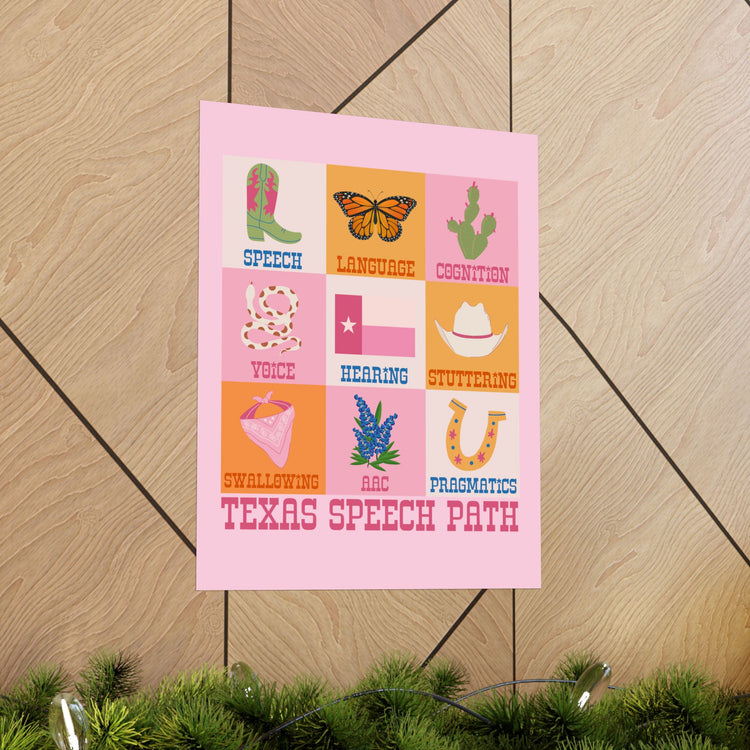texas speech path scope wall poster