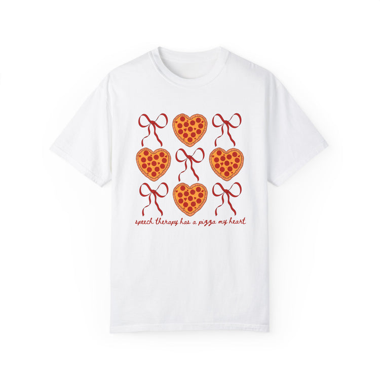 speech therapy has a pizza my heart comfort colors tee