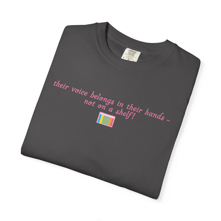 get off the shelf AAC! comfort colors tee