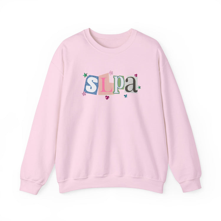 SLPA newspaper gem crewneck