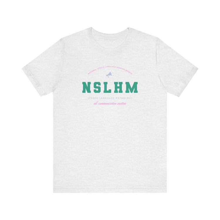 NSLHM varsity colorful short sleeve tee