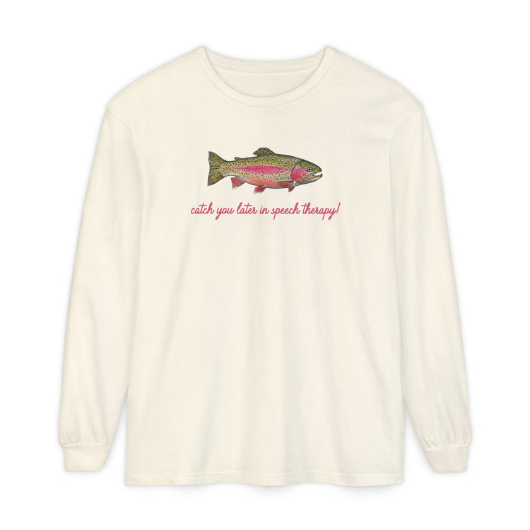 catch you in speech long sleeve tee