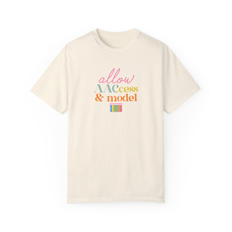allow AAC access and model comfort colors tee