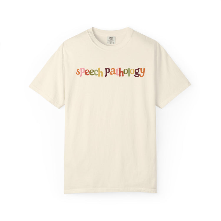fall speech pathology comfort colors tee