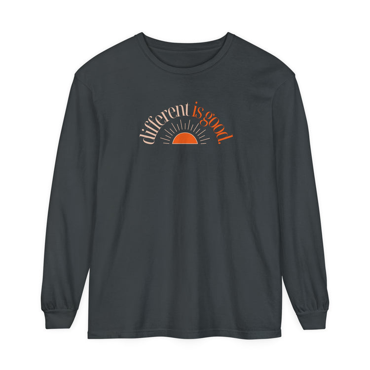 different is good sun comfort colors long sleeve tee