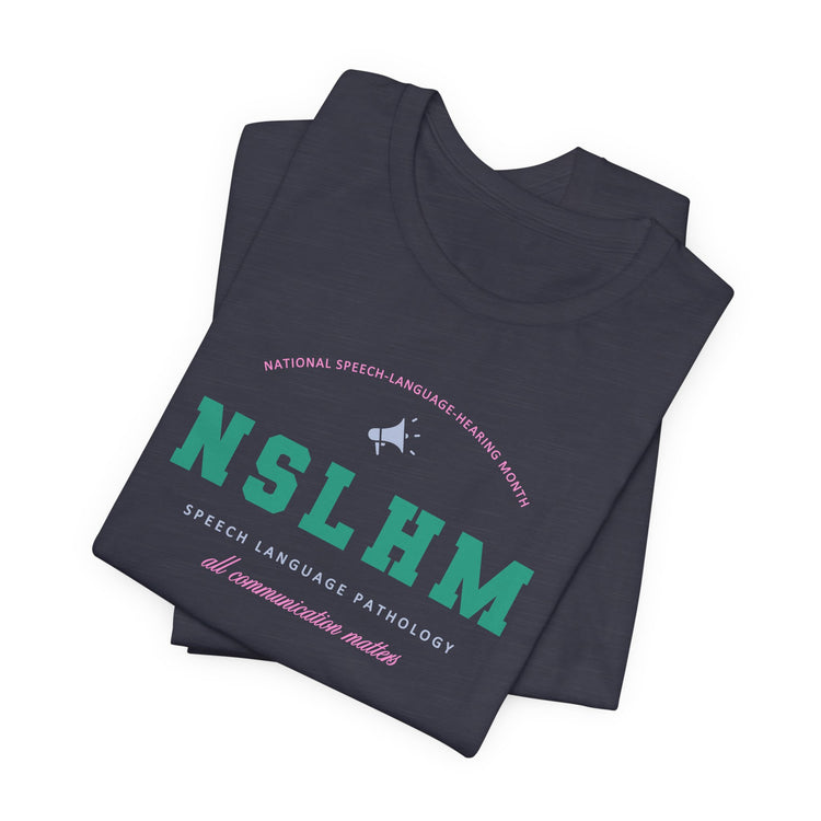 NSLHM varsity colorful short sleeve tee