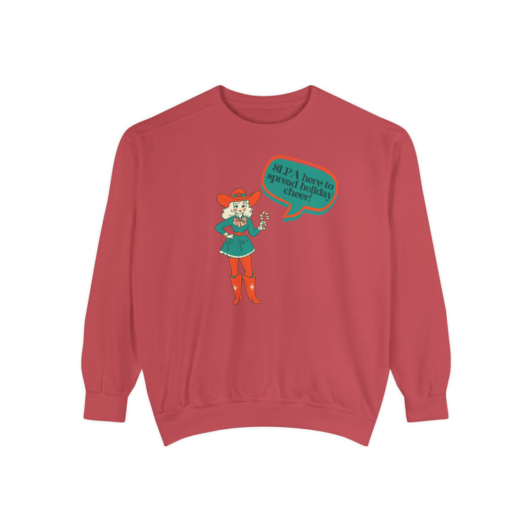 cowgirl SLPA elf comfort colors crewneck