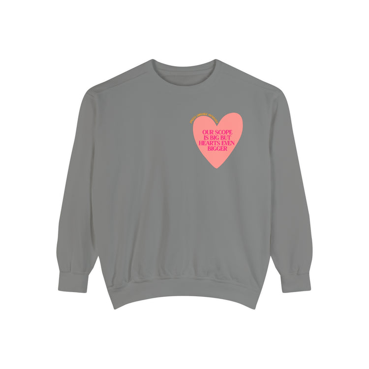 SLP heart scope comfort colors crewneck