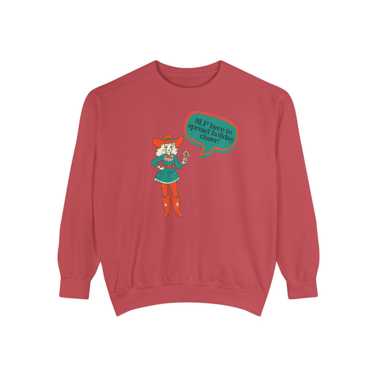 cowgirl slp elf comfort colors crewneck