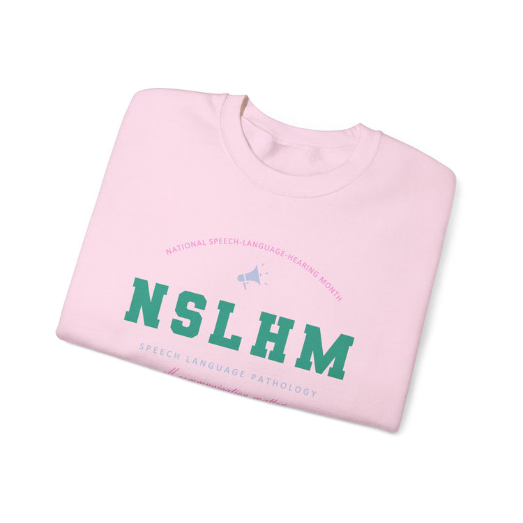 NSLHM varsity colorful crewneck