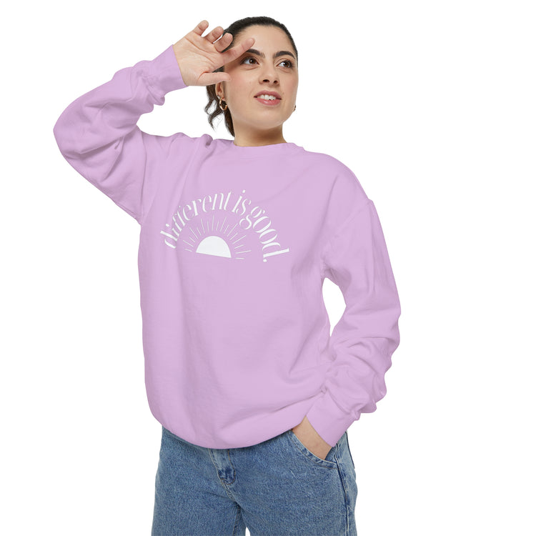 different is good sun comfort colors crewneck