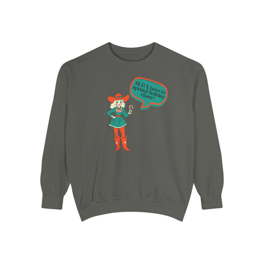 cowgirl SLPA elf comfort colors crewneck