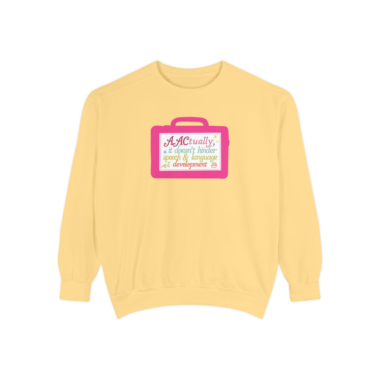 AAC device facts comfort colors crewneck