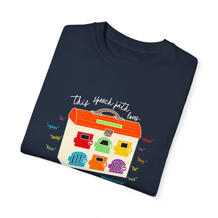 speech clinic speech path loves comfort colors tee