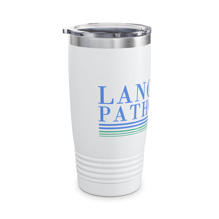 speech language pathology blue lines 20oz insulated tumbler