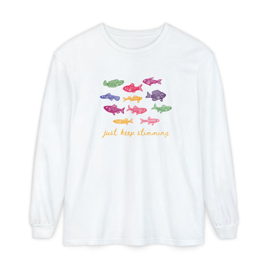 just keep stimming! long sleeve tee