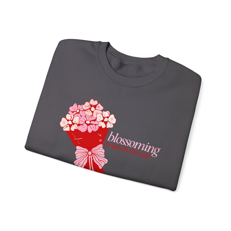 blossoming in speech flowers crewneck