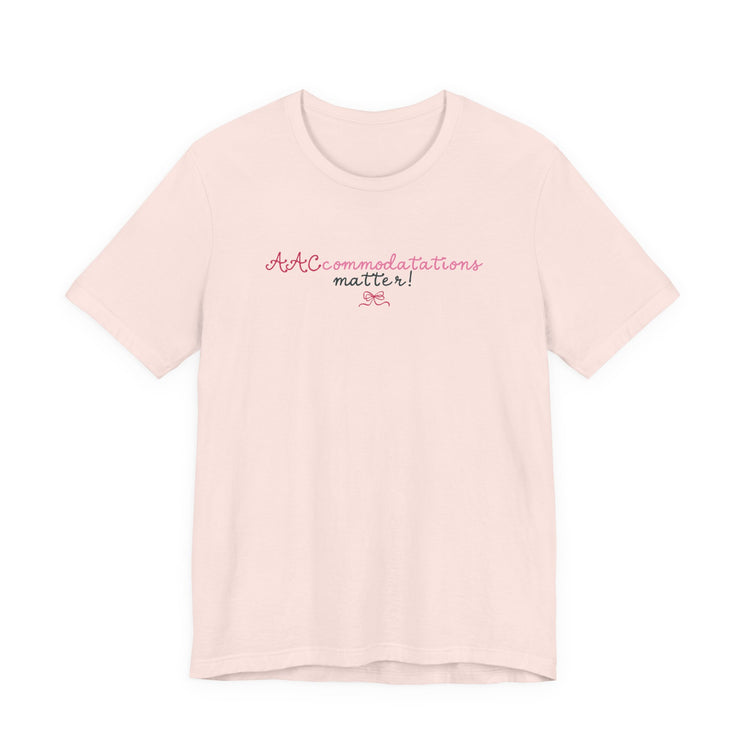 AACcommodations short sleeve tee