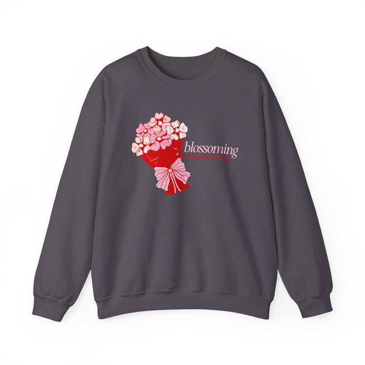 blossoming in speech flowers crewneck