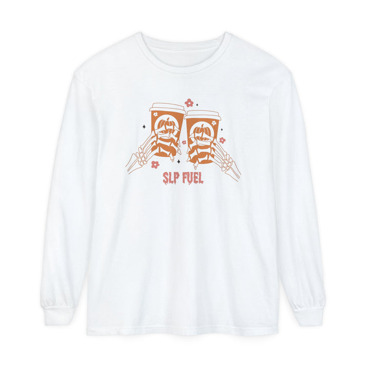 slp fuel skelly comfort colors long sleeve tee