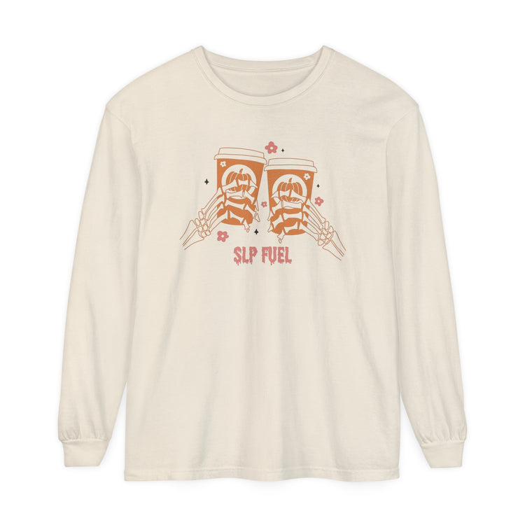 slp fuel skelly comfort colors long sleeve tee