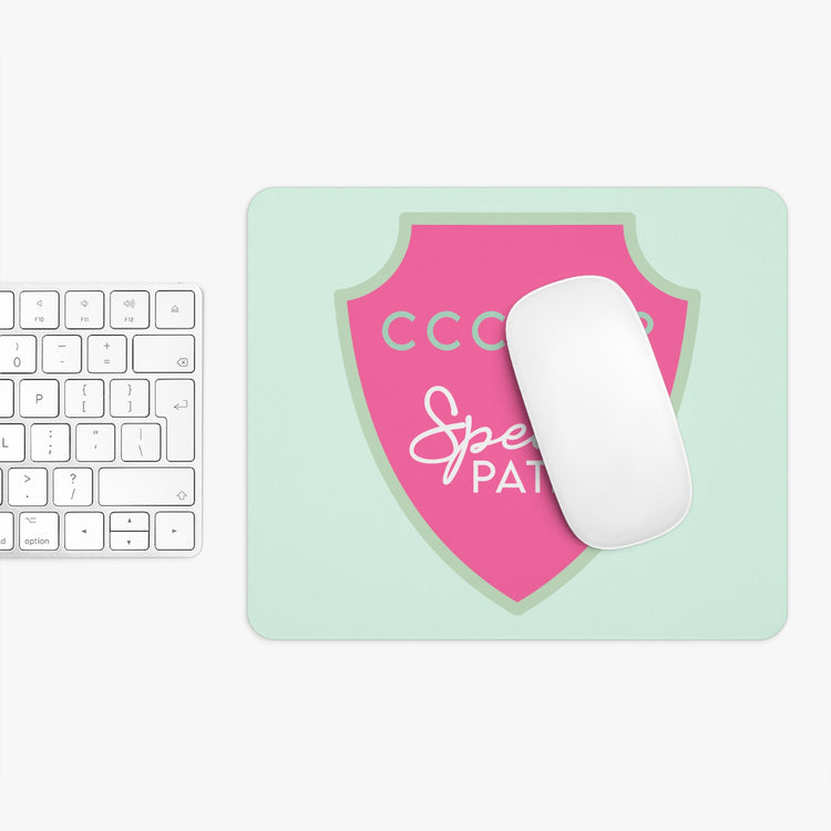 ccc speech path badge mousepad