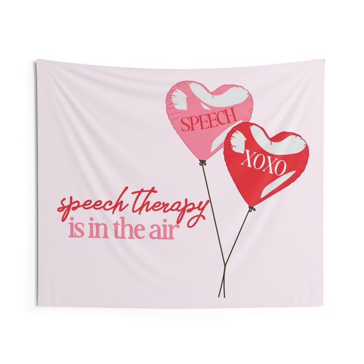 speech is in the air balloons wall tapestry