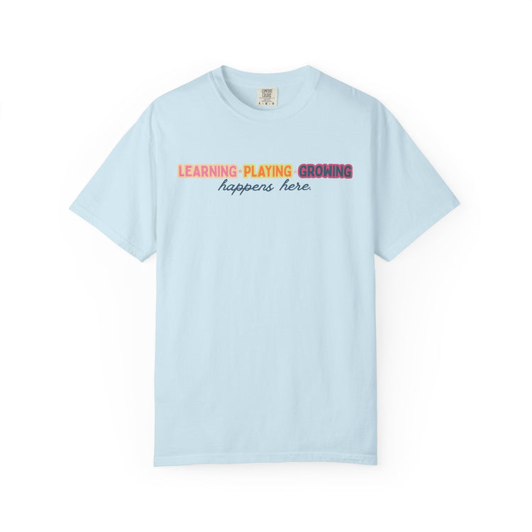 learning playing growing comfort colors tee